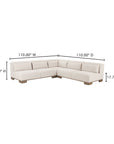 June - Corner Modular Sectional - Oatmeal