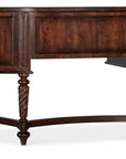 Charleston - Kidney Writing Desk - Dark Brown