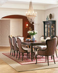 Charleston - Upholstered Arm Chair - Dark Brown