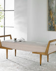 Waylon - Modern Bench - Ivory