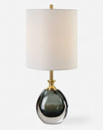 Enigma - Teal Blue Glass Buffet Lamp