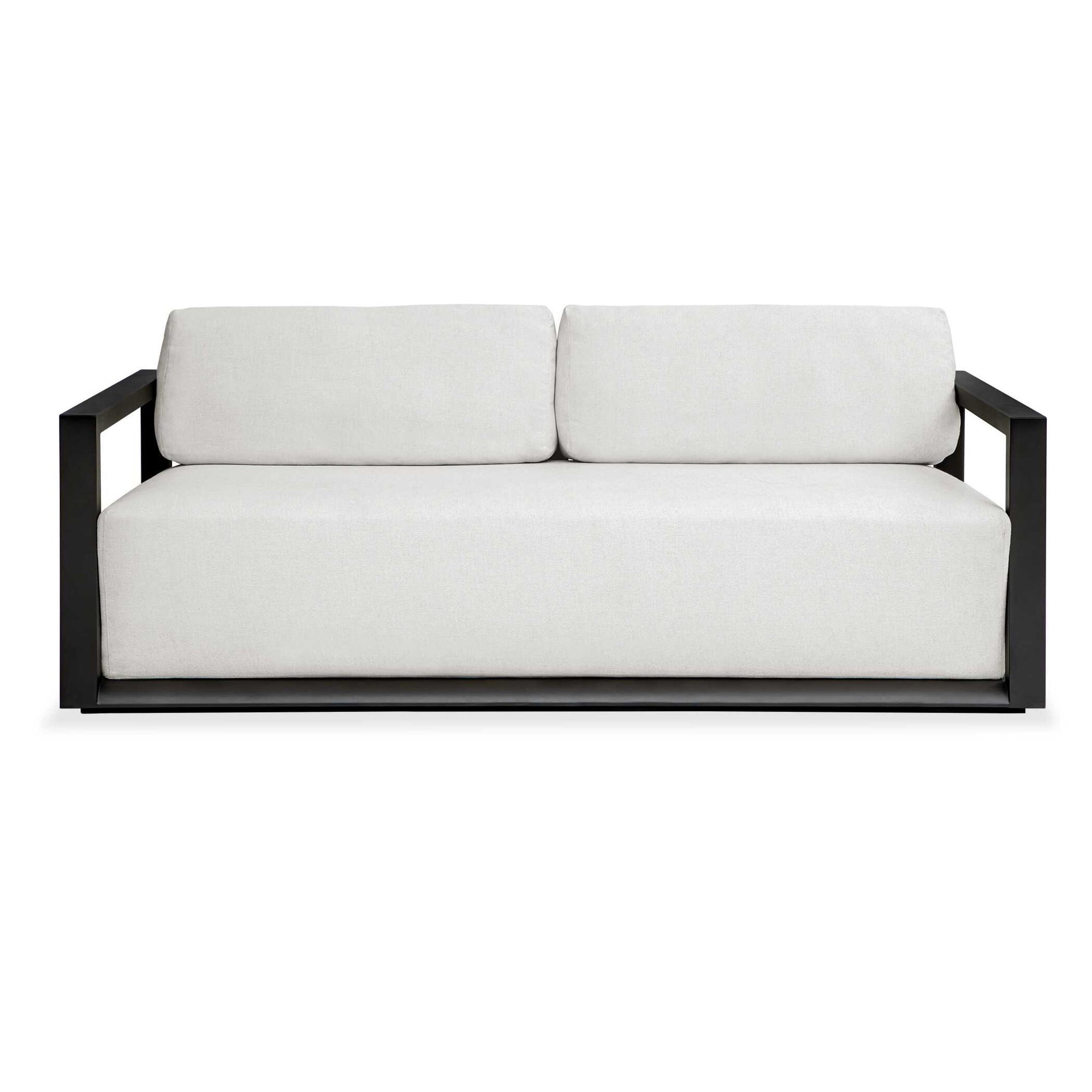 Remsen - Outdoor Sofa - Black / Oyster