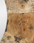 Hiram - Round Wood Mirror - Woodtone
