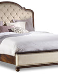 Leesburg - Upholstered Bed With Wood Rails