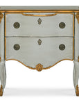Melange - French 2-Drawer Chest - Pearl Silver