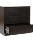 Denman - 3 Drawer Nightstand - Dark Brown