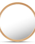 Alcott - Round Accent Mirror Large - Light Brown