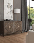 Commerce And Market - Carved Accent Chest - Dark Brown