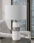 Comanche - Crackle Table Lamp - White