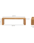 Post - Small Dining Bench - Natural