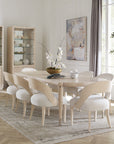 Nouveau Chic - Rectangle Dining Table With 1-22in Leaf - Light Brown