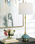 Kaimana - Aged Buffet Lamp - Blue