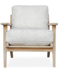 Laid - Back Sheepskin Accent Chair - White