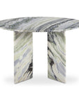 Celia - Round Dining Table - Green / Gray