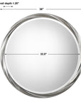 Orion - Round Mirror - Silver