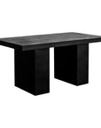 Aurelius - 2 Outdoor Dining Table - Black - Concrete