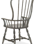 Ciao Bella - Spindle Back Arm Chair - Speckled Gray