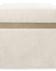 Melange - Dream Weaver Pouf - White