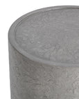 Sania - Outdoor Round Accent Table - Dark Gray