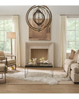 Avaline - Jordan Side Table - Pearl Silver / Gray