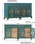 Oksana - Wooden Credenza - Green