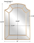Francoli - Arch Mirror - Gold