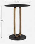 Aperture - Accent Table - Brass