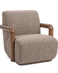 Welson - Swivel Accent Chair - Warm Mocha