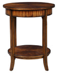 Carmel - Round Lamp Table - Dark Brown