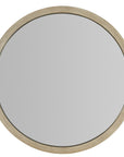 Cascade - Round Mirror - Light Brown