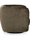 Nico - Upholstered Swivel Chair - Olive Green