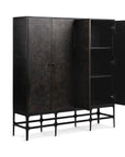 Amilio - Tall Cabinet - Rust Noir