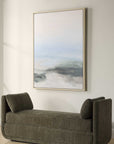 Crossing Paths - Coastal Landscape Painting - Black / Blue / Gray / White