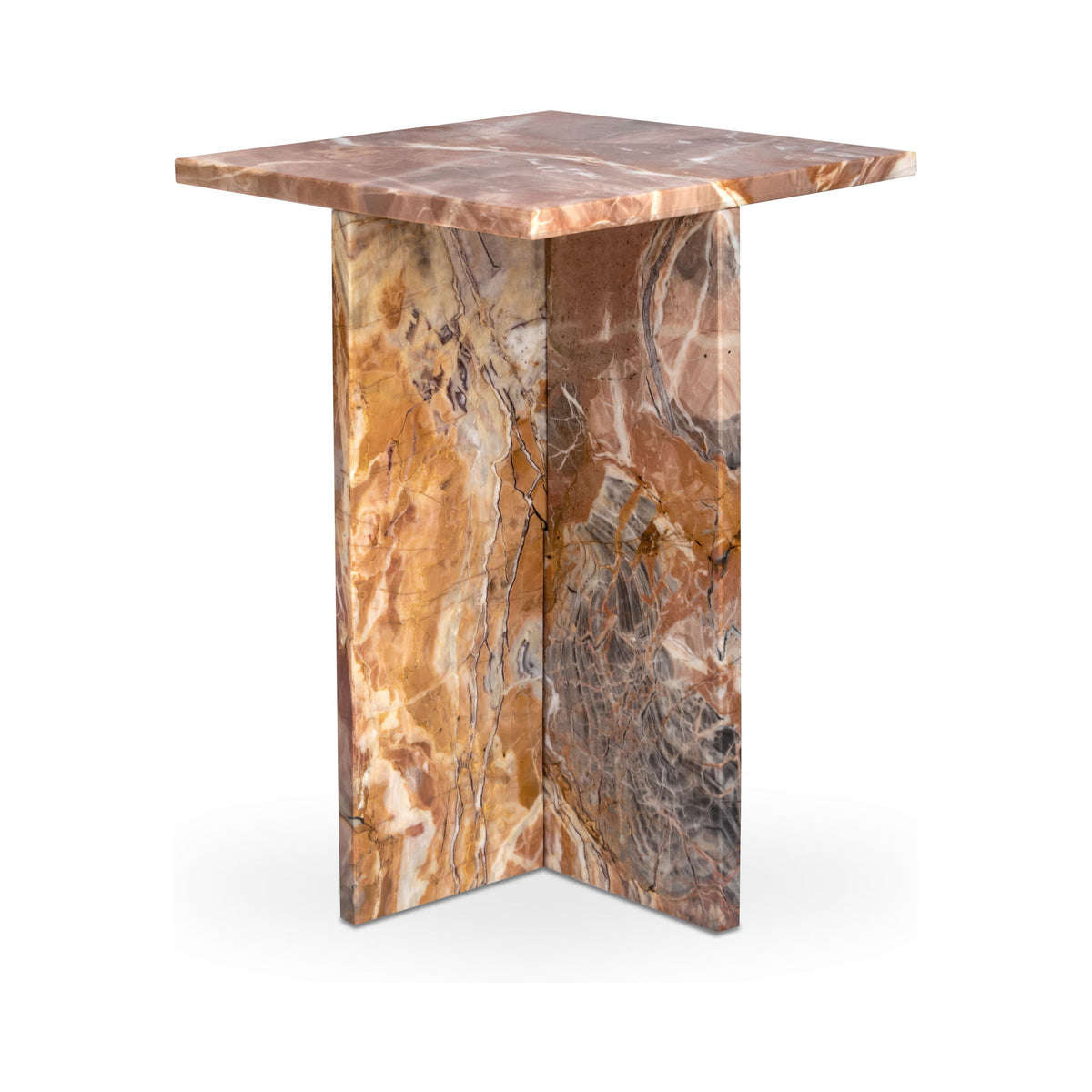 Blair - Accent Table Levante Marble - Orange
