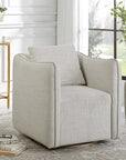 Corben - Swivel Armchair - Silver