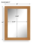 Bishop - Gunstock Oak Mirror - Woodtone