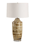 Schneider - Glazed Table Lamp - Brown / Beige