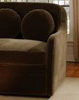 Rialto - Faux Mohair Sofa - Dark Green