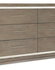 Serenity - Mainstay 6-Drawer Dresser - Gray