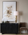 Still Moving - Abstract Painting - Brown / Gray / White
