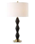 Threefold - Black Stone Table Lamp