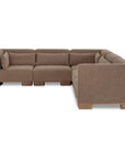 June - Classic L Modular Sectional - Dark Brown