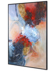 Summer Sunset - Abstract Art - Red