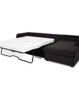 Burrow - Sleeper Sectional With Right Storage Chaise - Black