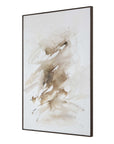 Still Moving - Abstract Painting - Brown / Gray / White