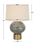 Lunia - Gray Glass Table Lamp