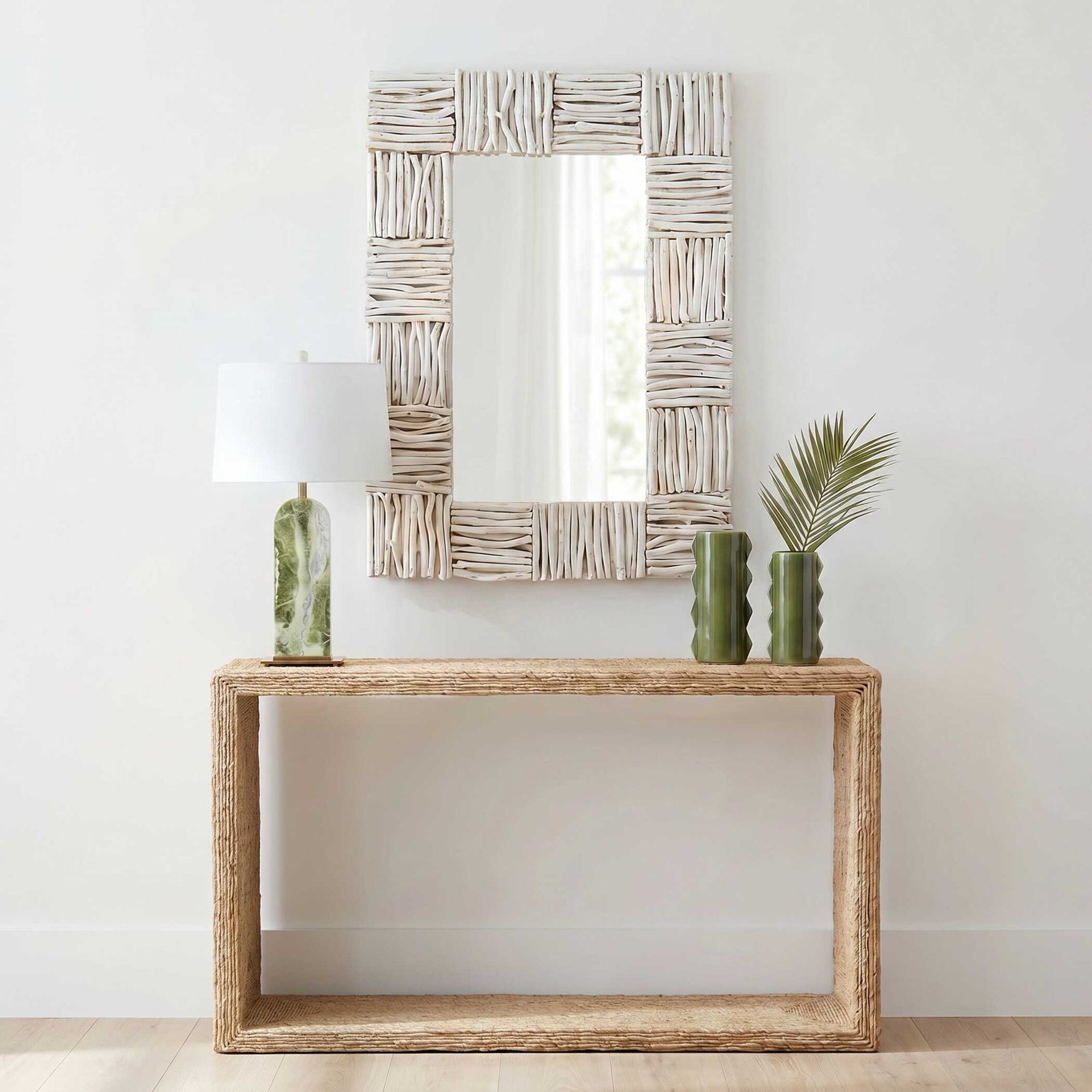 Lathey - Teak Mirror - Woodtone