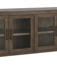 Troy - Reclaimed Oak 4 Door Buffet - Suede Brown