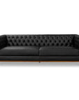 Fielder - Lether Sofa - Black