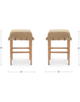 Anna - Counter Stool - Light Brown